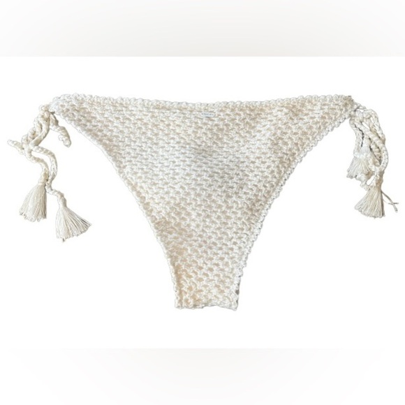 RIP Curl Oceans Together Crochet Bikini Set Size M. Shell-White. NWT. - Picture 4 of 16